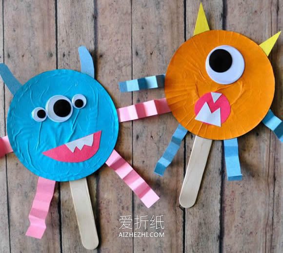 怎么简单做万圣节怪物木偶戏玩具的制作方法- www.aizhezhi.com