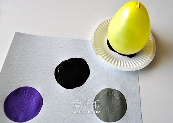 怎么用气球画蜘蛛 做万圣节贺卡的制作方法- www.aizhezhi.com