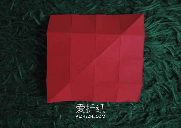 怎么折纸圣诞星礼物挂饰的折法详细步骤图解- www.aizhezhi.com