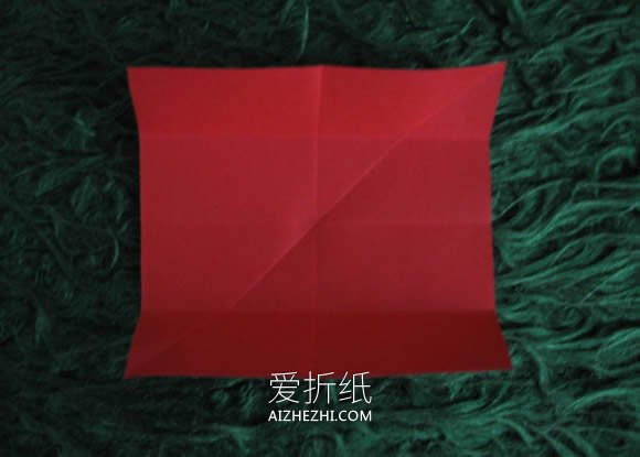 怎么折纸圣诞星礼物挂饰的折法详细步骤图解- www.aizhezhi.com