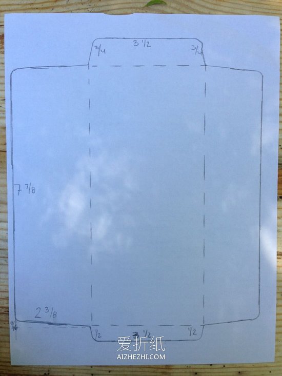 怎么折纸长方形信封的最简单折法图解- www.aizhezhi.com