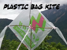 怎么简单做塑料袋风筝的手工制作方法教程