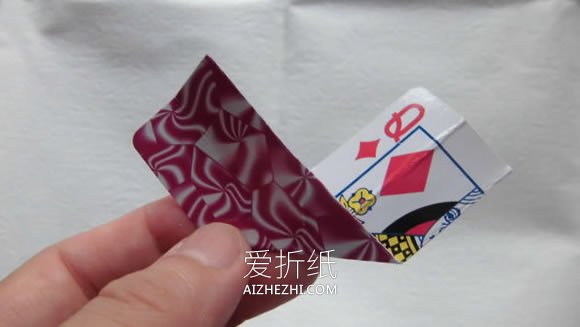 怎么用扑克牌折果盘收纳盒的制作方法图解- www.aizhezhi.com