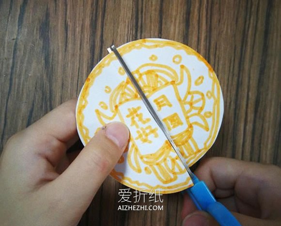 怎么简单做中秋节月饼贺卡的制作方法图解- www.aizhezhi.com