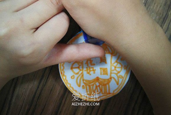 怎么简单做中秋节月饼贺卡的制作方法图解- www.aizhezhi.com