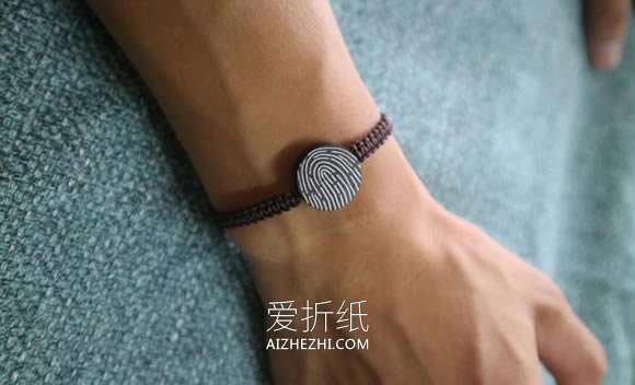 创意情人节礼物：送男友的指纹发丝手链制作- www.aizhezhi.com