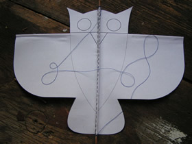 怎么简单做猫头鹰纸风筝的手工制作方法教程