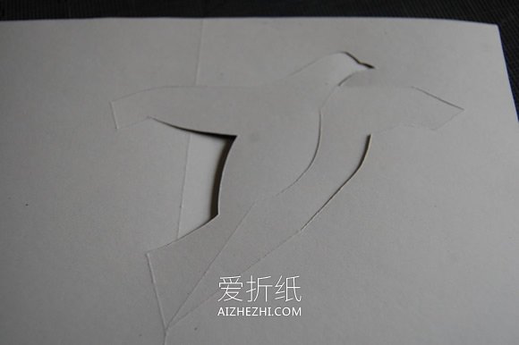 怎么做情人节立体鸽子/鹳贺卡的制作方法图解- www.aizhezhi.com