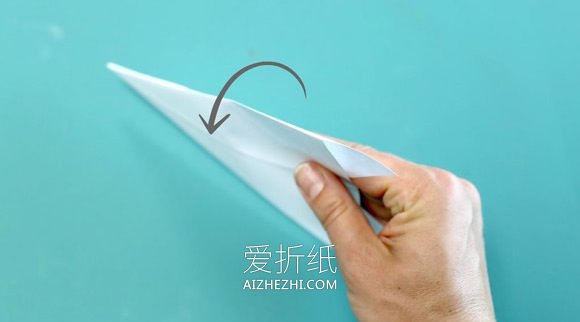 怎么折纸最快纸飞机的详细折法步骤图解- www.aizhezhi.com