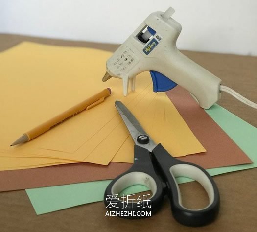 怎么做万圣节纸南瓜装饰品的制作方法教程- www.aizhezhi.com