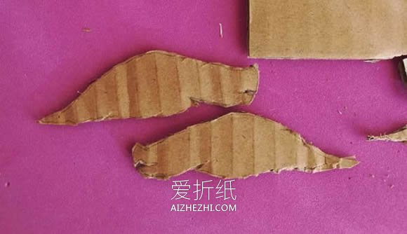 怎么用硬纸板做立体三角龙的手工制作教程- www.aizhezhi.com