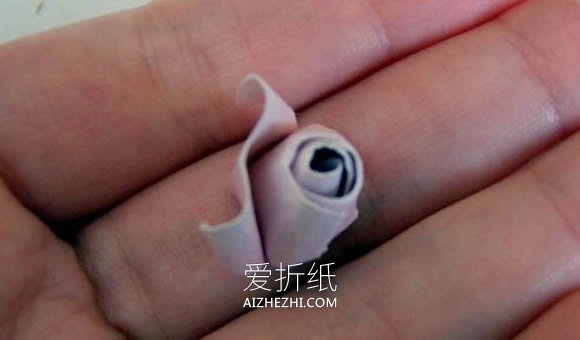 怎么做纸玫瑰花胸花的制作方法图解教程- www.aizhezhi.com