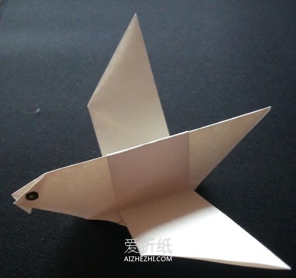 怎么简单折纸鸽子的折法详细步骤图解- www.aizhezhi.com