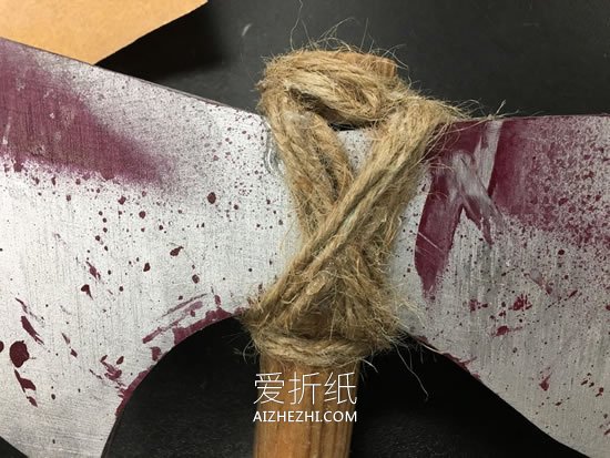 怎么做万圣节胶合板死神镰刀的制作方法- www.aizhezhi.com