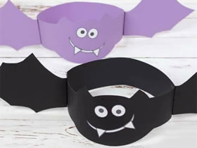 怎么用卡纸做万圣节蝙蝠帽子头饰的制作方法