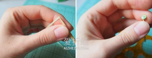 怎么做衍纸多卷花叶的制作方法步骤图解- www.aizhezhi.com