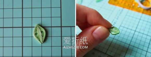 怎么做衍纸多卷花叶的制作方法步骤图解- www.aizhezhi.com