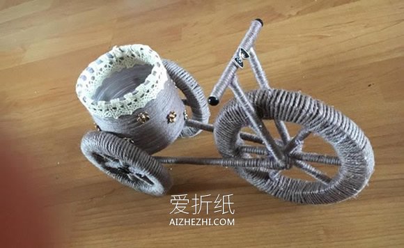 怎么做好看三轮车模型装饰品的制作图解- www.aizhezhi.com