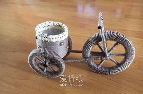 怎么做好看三轮车模型装饰品的制作图解- www.aizhezhi.com
