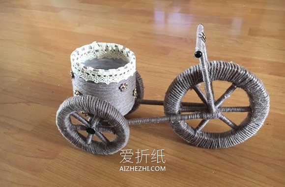怎么做好看三轮车模型装饰品的制作图解- www.aizhezhi.com