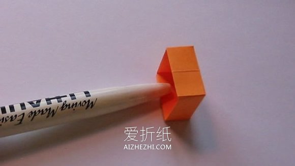 怎么用便签纸折纸小盒子的折法图解教程- www.aizhezhi.com