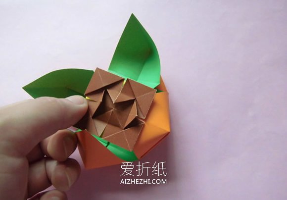 怎么折纸柿子和番茄的折法详细步骤图解- www.aizhezhi.com