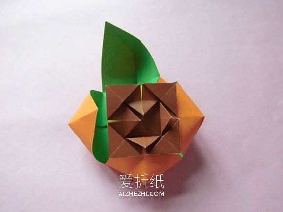 怎么折纸柿子和番茄的折法详细步骤图解- www.aizhezhi.com