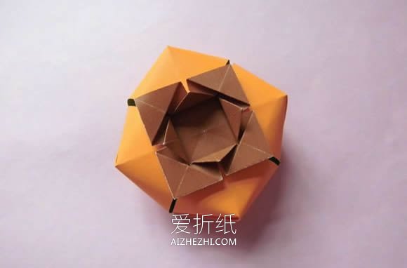 怎么折纸柿子和番茄的折法详细步骤图解- www.aizhezhi.com