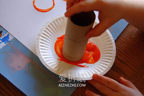 怎么用卷纸芯做万圣节南瓜贺卡的制作方法- www.aizhezhi.com