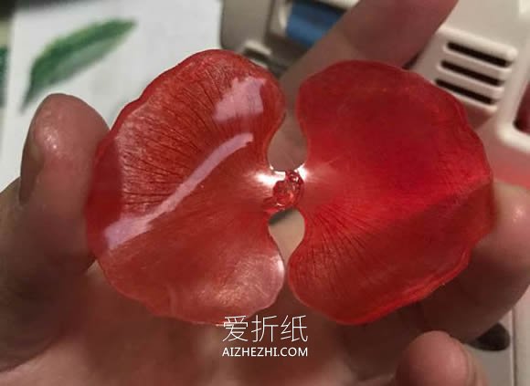 怎么用热缩片做罂粟花的制作方法图解教程- www.aizhezhi.com