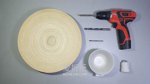 怎么用碗和盘子做吊灯灯罩的制作方法教程- www.aizhezhi.com