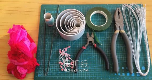 怎么做波斯菊丝网花的手工制作方法图解- www.aizhezhi.com