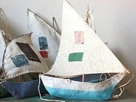 怎么用硬纸片做帆船装饰品的手工制作方法