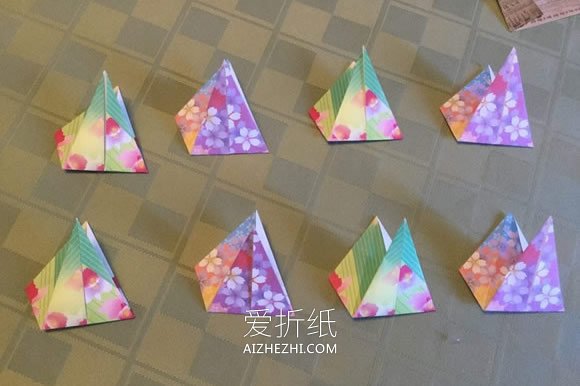 简单折纸八角星星装饰的折法步骤图解- www.aizhezhi.com