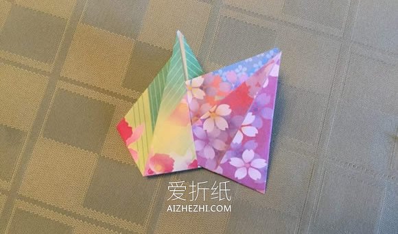 简单折纸八角星星装饰的折法步骤图解- www.aizhezhi.com