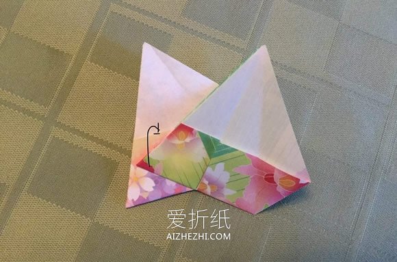 简单折纸八角星星装饰的折法步骤图解- www.aizhezhi.com
