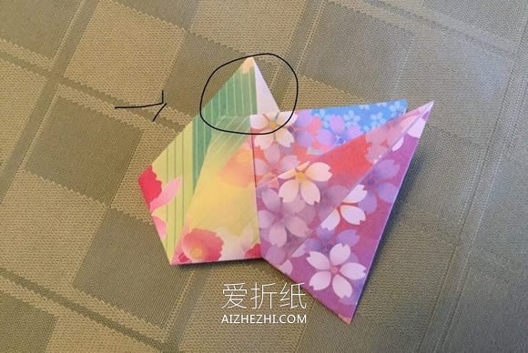 简单折纸八角星星装饰的折法步骤图解- www.aizhezhi.com