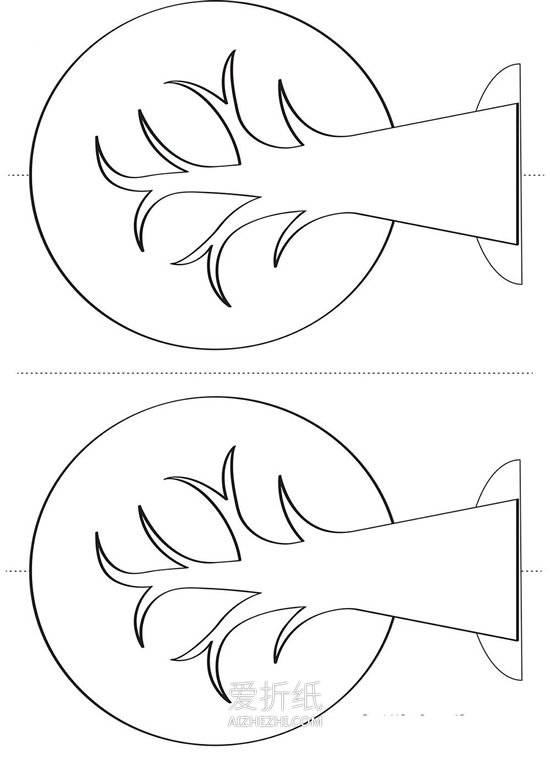 卡纸手工制作大树的方法教程- www.aizhezhi.com