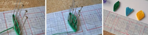 怎么用钉板做衍纸花的手工制作教程- www.aizhezhi.com
