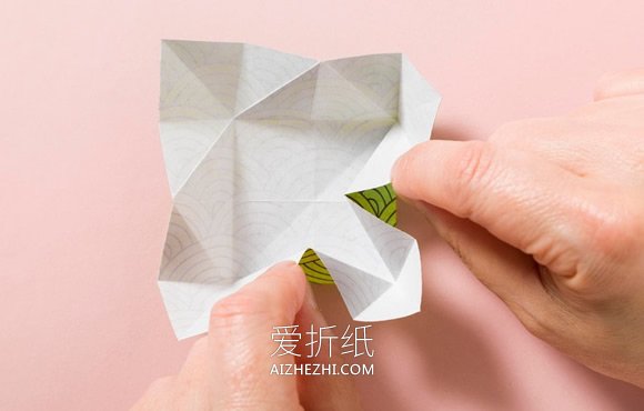 怎么折纸立体花球的折法图解简单又漂亮- www.aizhezhi.com