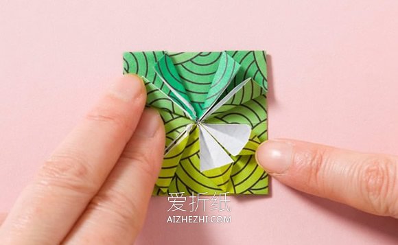 怎么折纸立体花球的折法图解简单又漂亮- www.aizhezhi.com
