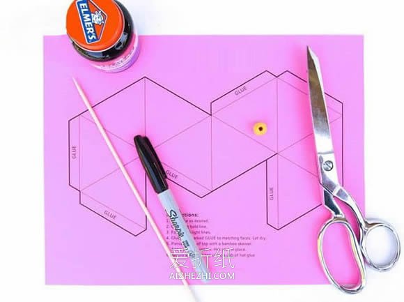 怎么手工折纸陀螺的折法带打印图纸- www.aizhezhi.com