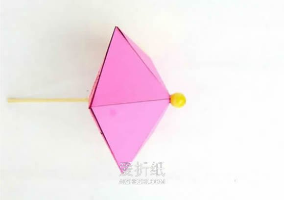 怎么手工折纸陀螺的折法带打印图纸- www.aizhezhi.com