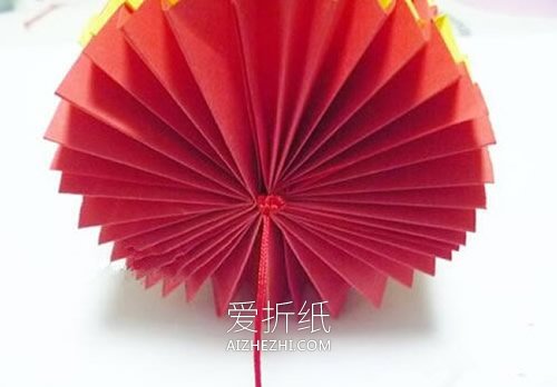 怎么折纸新年灯笼的折法图解简单又好看- www.aizhezhi.com