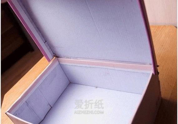怎么用鞋盒做复古风收纳箱的制作方法- www.aizhezhi.com