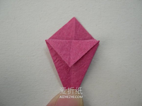 怎么折纸制作牵牛花贴画的方法图解- www.aizhezhi.com