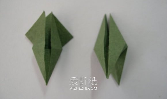 怎么折纸制作牵牛花贴画的方法图解- www.aizhezhi.com