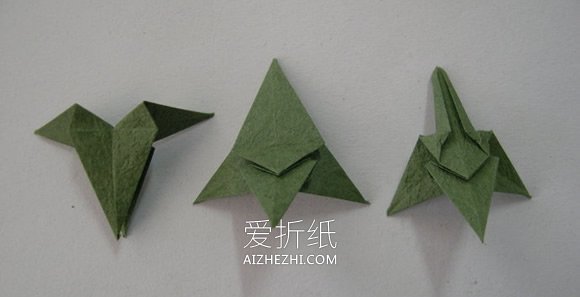 怎么折纸制作牵牛花贴画的方法图解- www.aizhezhi.com