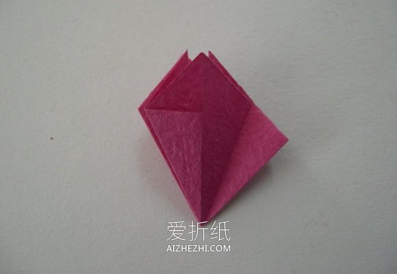 怎么折纸制作牵牛花贴画的方法图解- www.aizhezhi.com