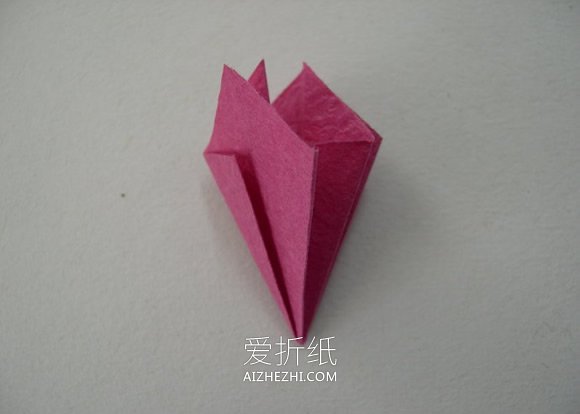 怎么折纸制作牵牛花贴画的方法图解- www.aizhezhi.com